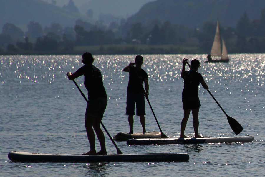 Stnad Up Paddling nach Feierabend