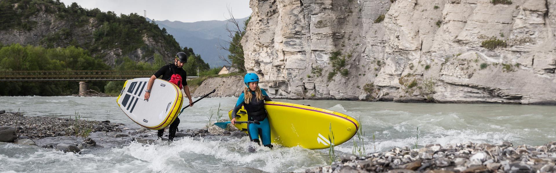 Mit dem Fanatic Rapid Air auf dem Fluss