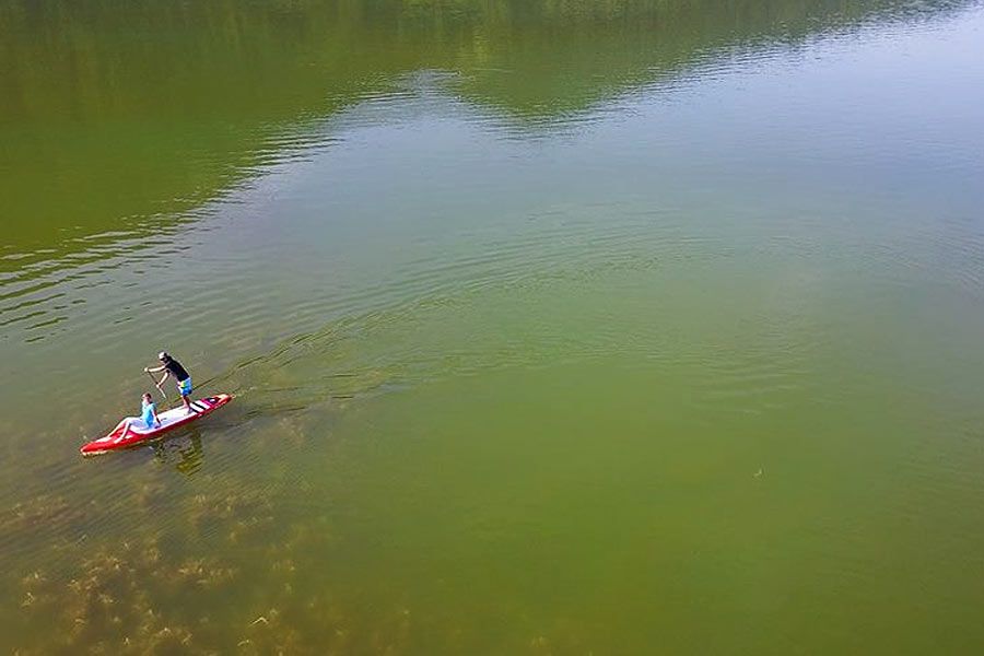 zu zweit auf dem SUP