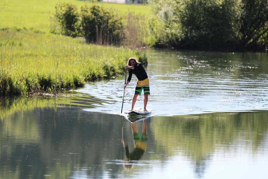 unterwegs auf den Flüssen mit dem SUP