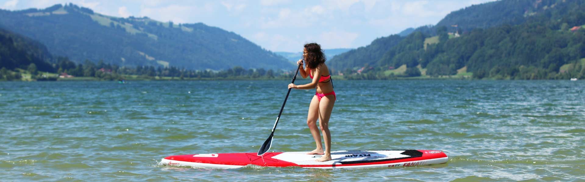 Spaß beim Stand Up Paddling